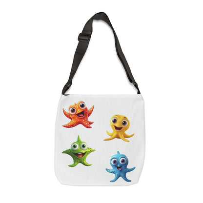 Cute Starfish Animated Characters - Tote Bag