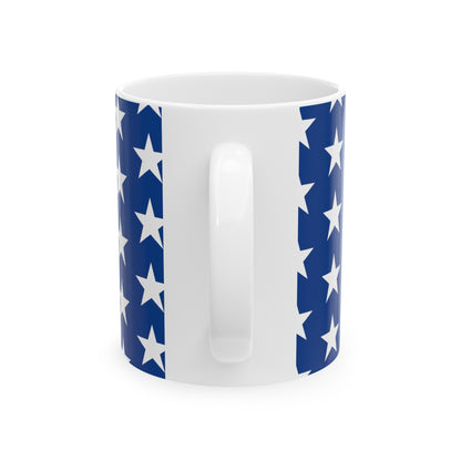 White Stars on Blue