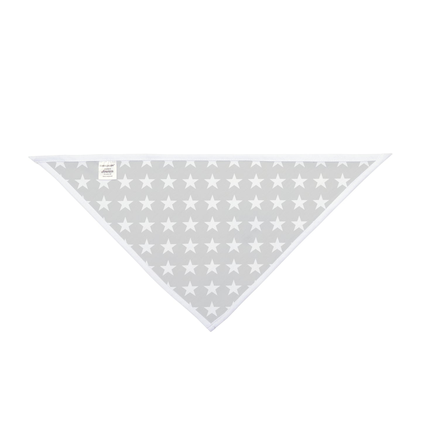 White Stars on Black - Tie Up Pet Bandana