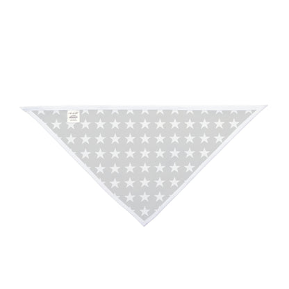 White Stars on Black - Tie Up Pet Bandana