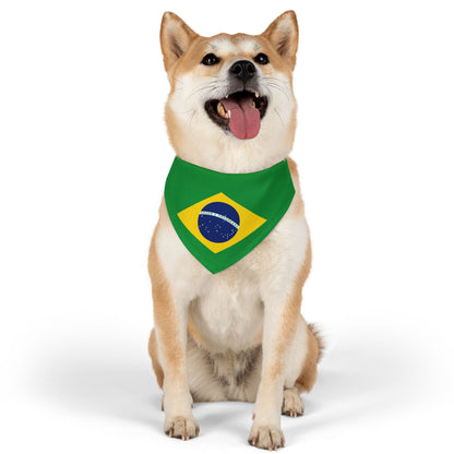 Brazil Flag - Pet Bandana Collar