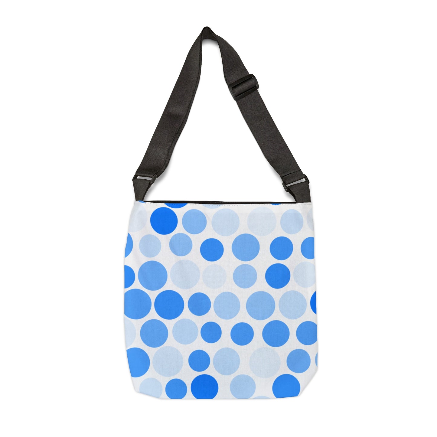 Shades of Light Blue Polka Dots - Tote Bag