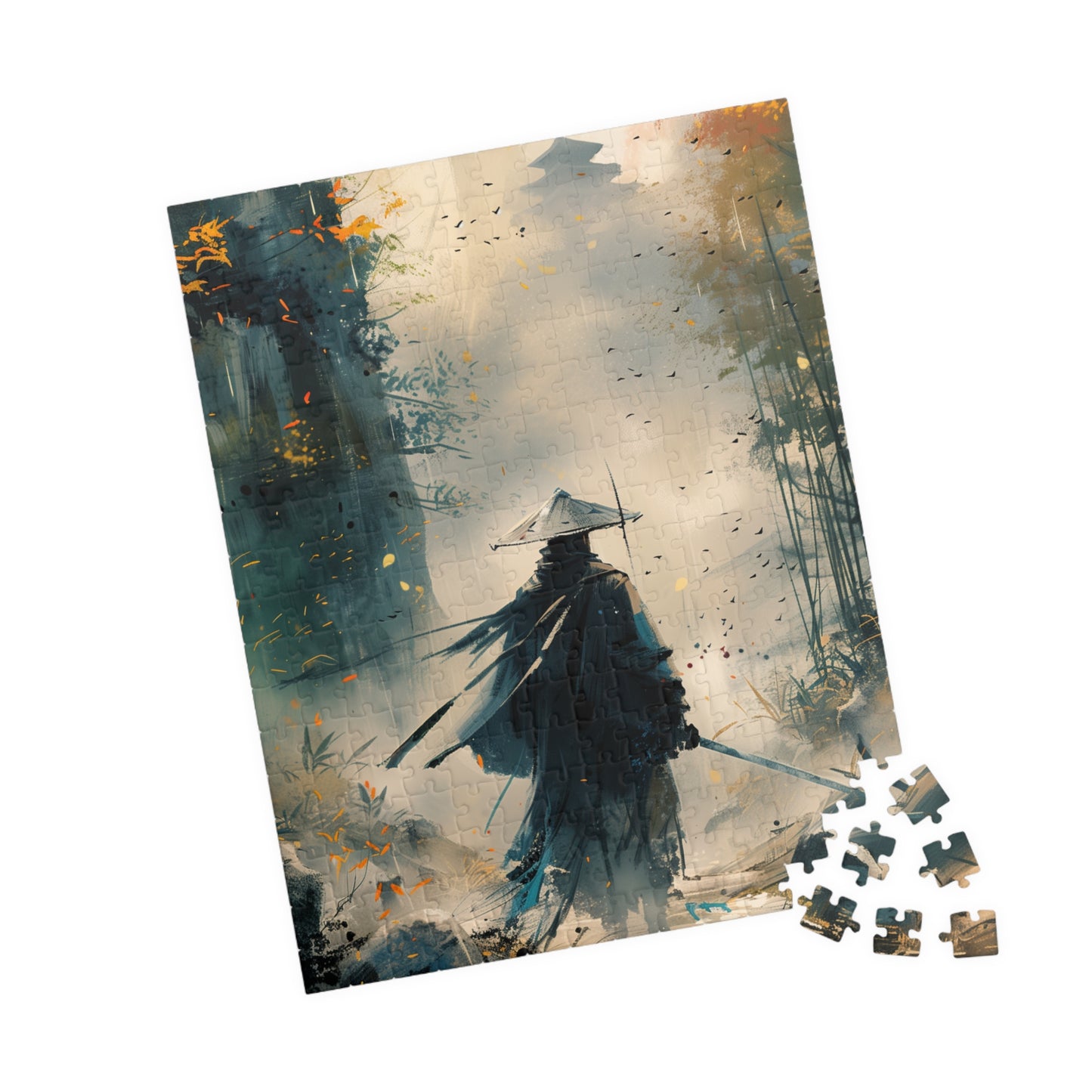 The Wandering Ronin - Premium Puzzle Available in 110, 252, or 520 Pieces for Puzzle Lovers
