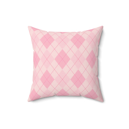 Pink Diamond Check Print - Pillowcase & Pillow