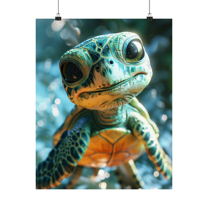 Toby The Turtle - Physical Print Stunning Premium Poster