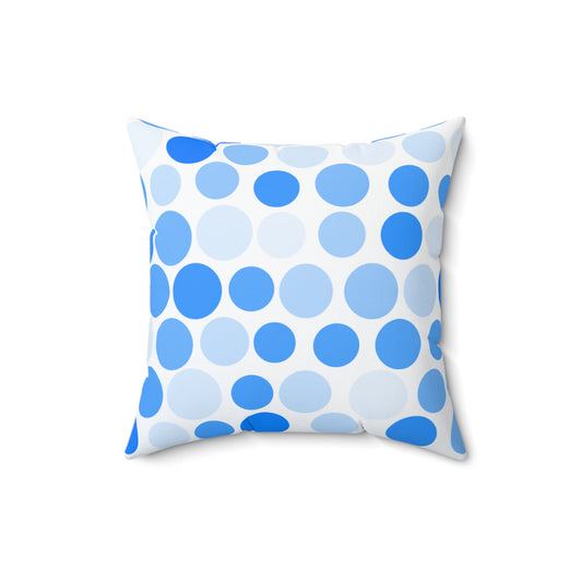 Shades of Light Blue Polka Dots - Pillowcase & Pillow