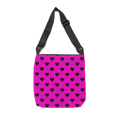 Love Hearts on Pink - Tote Bag