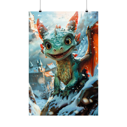 Stormy The Jade Dragon - Physical Print Stunning Premium Poster