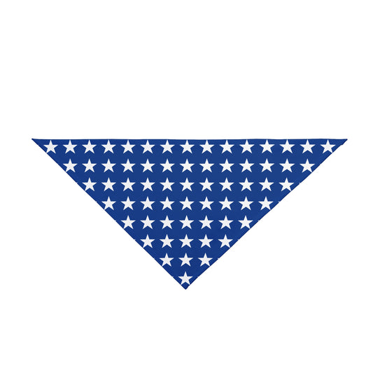 White Stars on Blue - Tie Up Pet Bandana