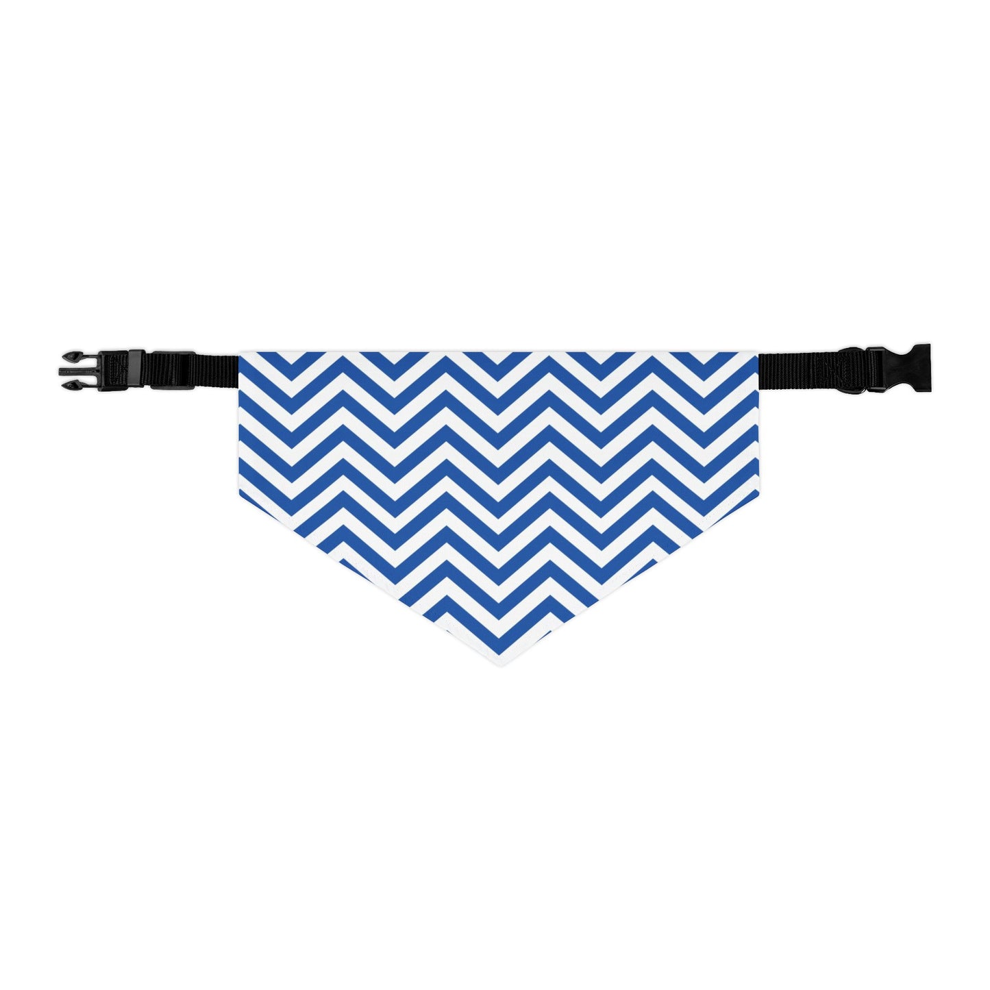 Chevron Blue - Pet Bandana Collar