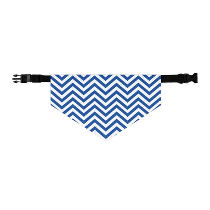 Chevron Blue - Pet Bandana Collar