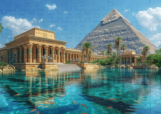 Ancient Egyptian Times - 120-piece wooden jigsaw puzzle