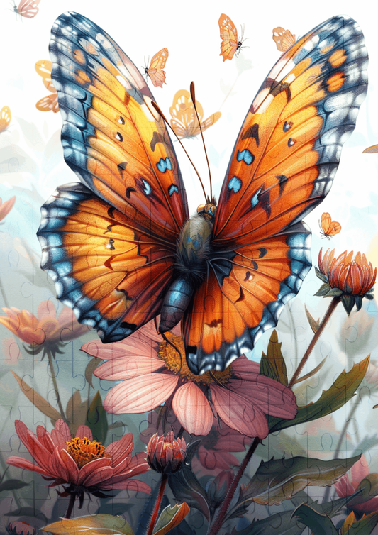 Bindi The Butterfly - 120-piece wooden jigsaw puzzle