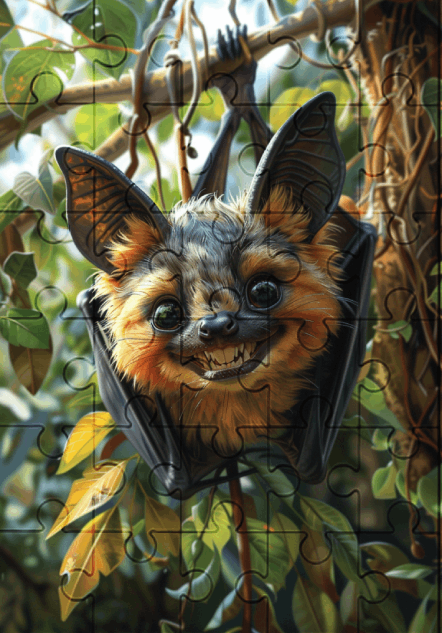 Blaze The Bat - 30-Piece Wooden Jigsaw Puzzle with Optional Frame