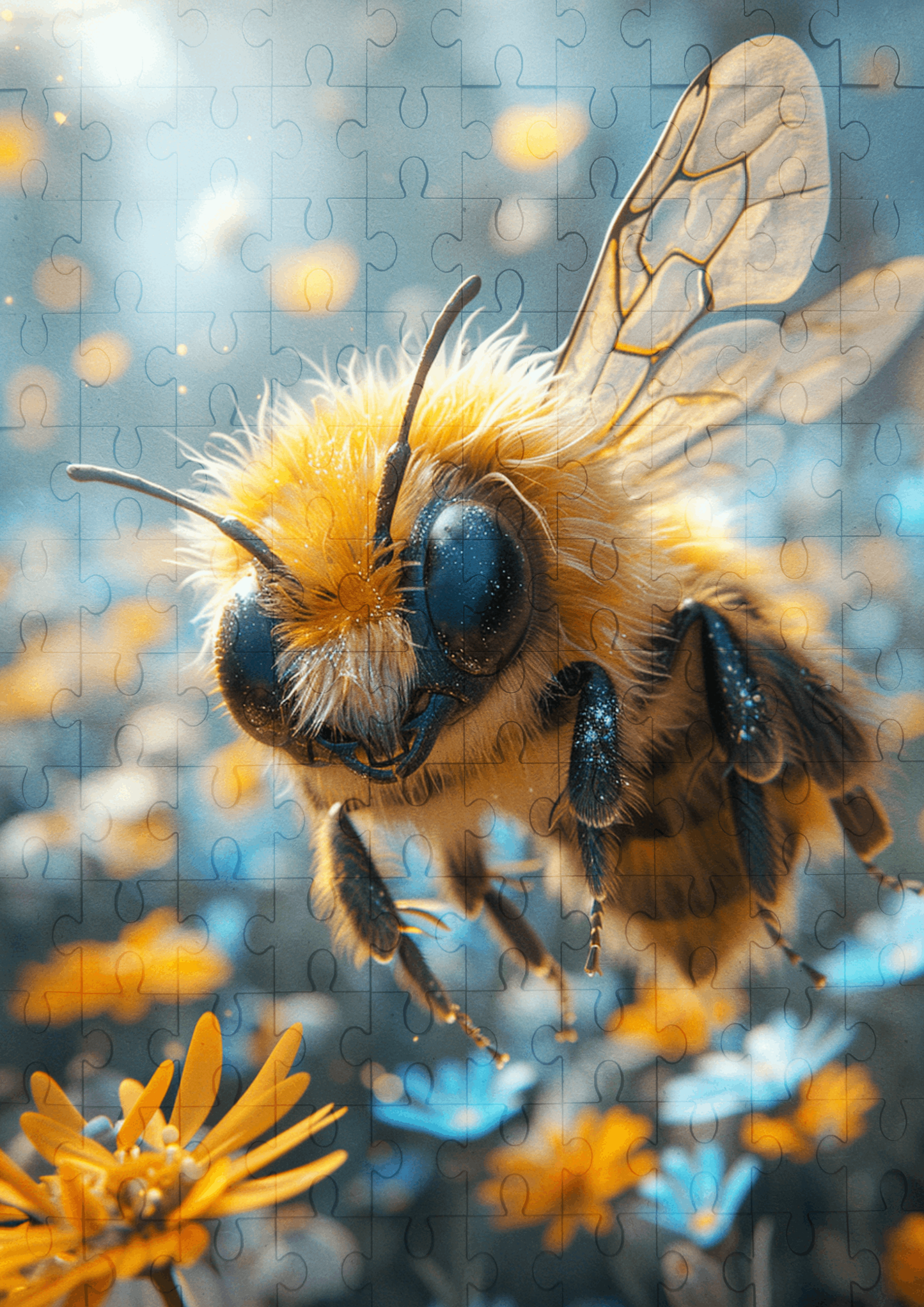 Busy Bee - 120-piece wooden jigsaw puzzle