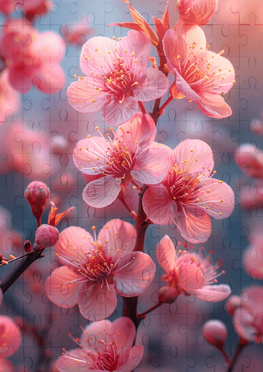 Cherry Blossoms - 120-piece wooden jigsaw puzzle
