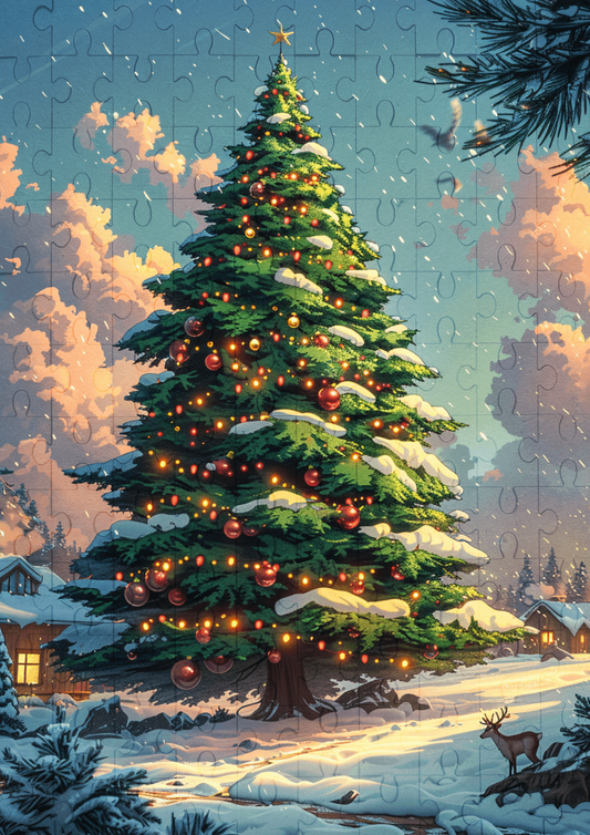 Christmas Village - 120-piece wooden jigsaw puzzle