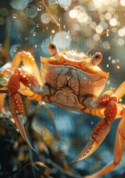 Claws The Crab - 120-piece wooden jigsaw puzzle