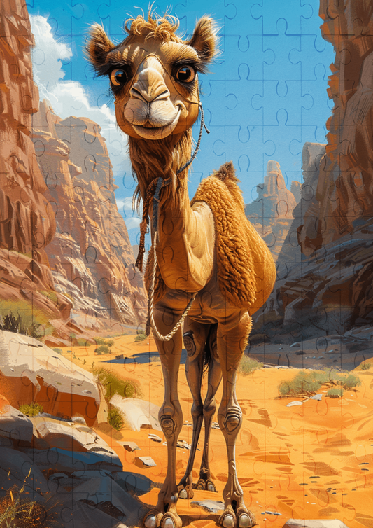 Coco The Camel - 120-piece wooden jigsaw puzzle