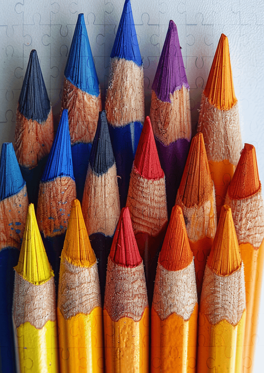 Coloured Pencils - 120-piece wooden jigsaw puzzle