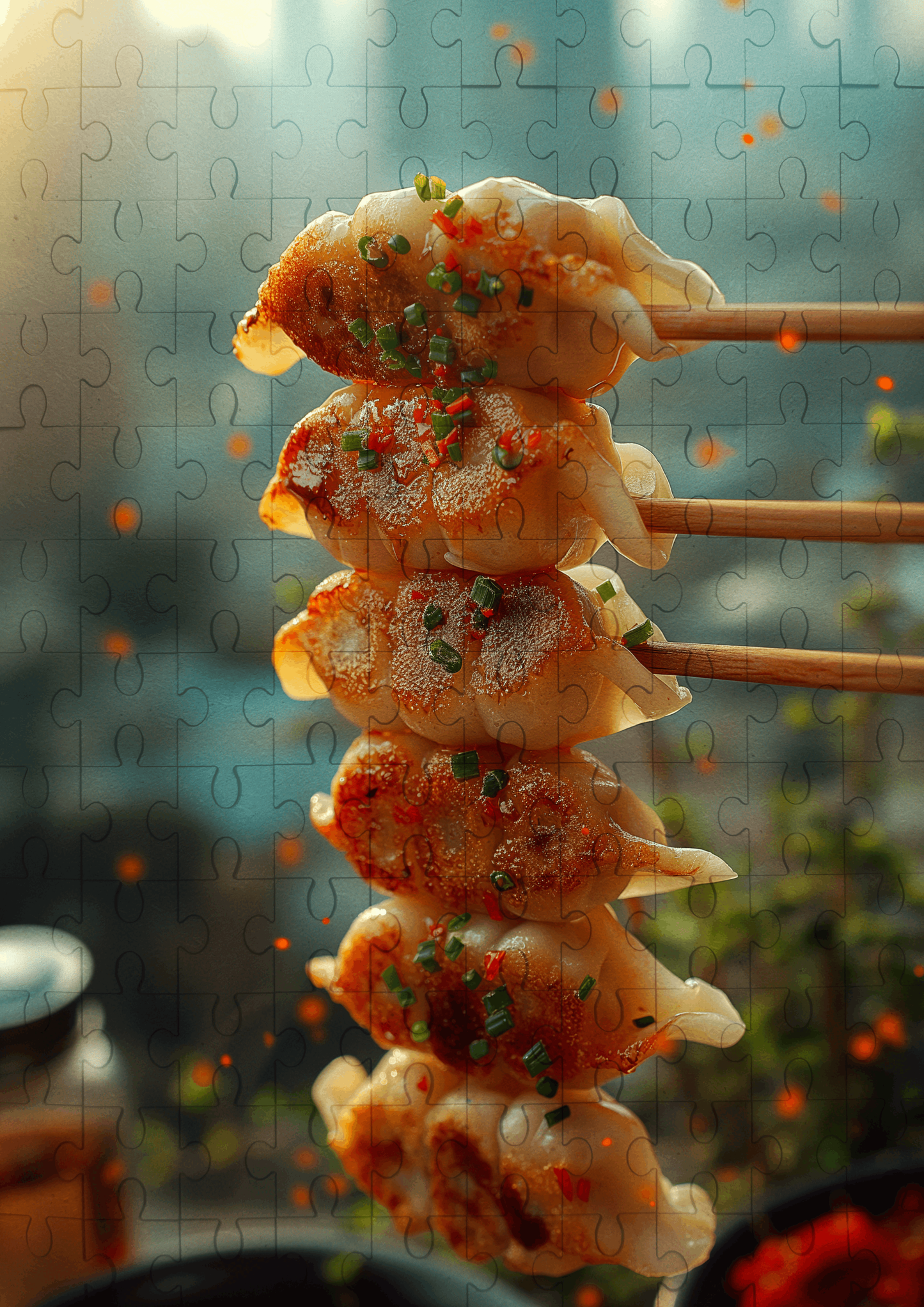 Delicious Gyoza - 120-piece wooden jigsaw puzzle