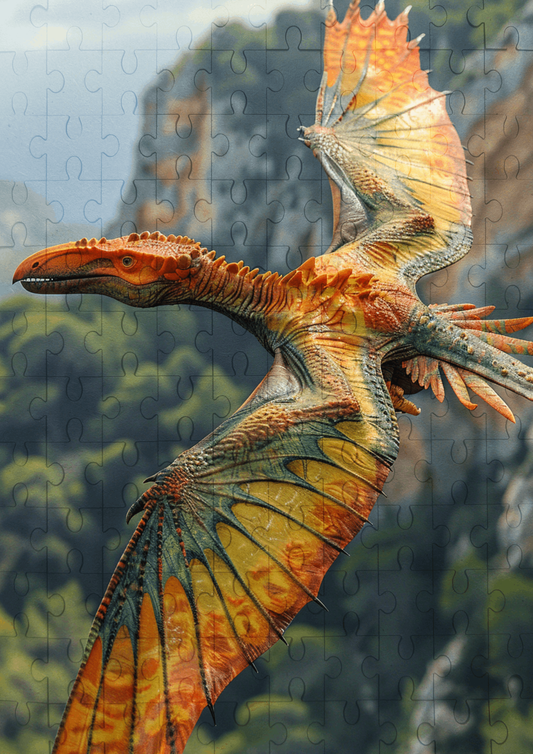 Dinosaur Pteranodon - 120-piece wooden jigsaw puzzle