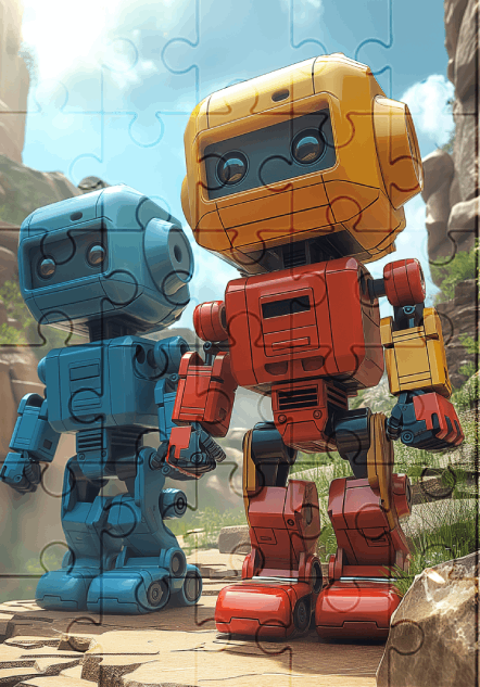 Echo and Torch - 30-piece wooden jigsaw puzzle with Optional Frame
