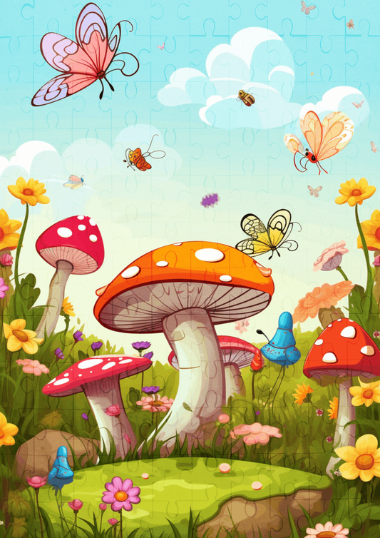 Enchanted Garden - 120-piece wooden jigsaw puzzle