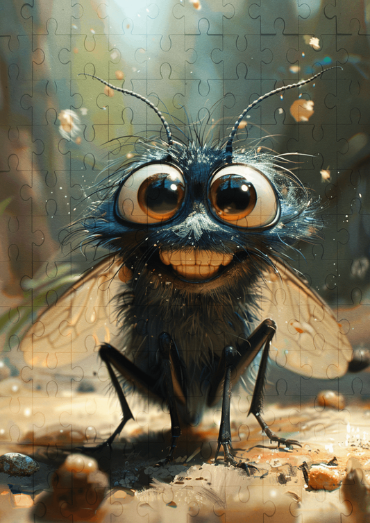 Flick The Fly - 120-piece wooden jigsaw puzzle