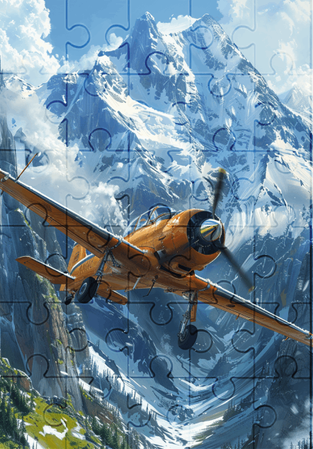 Flying Escape - 30-piece wooden jigsaw puzzle with Optional Frame