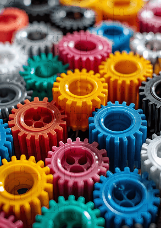 Gear Cogs - 120-piece wooden jigsaw puzzle