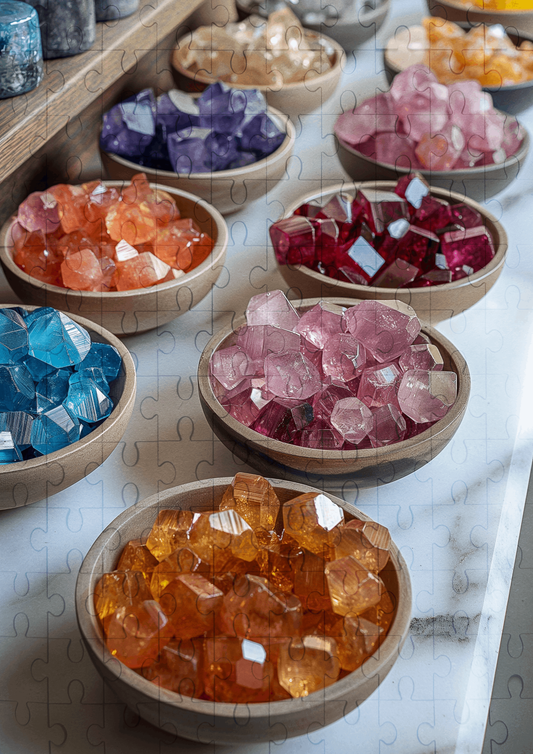 Gem Stones - 120-piece wooden jigsaw puzzle