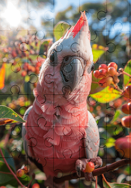 George The Galah - 30-piece wooden jigsaw puzzle with Optional Frame