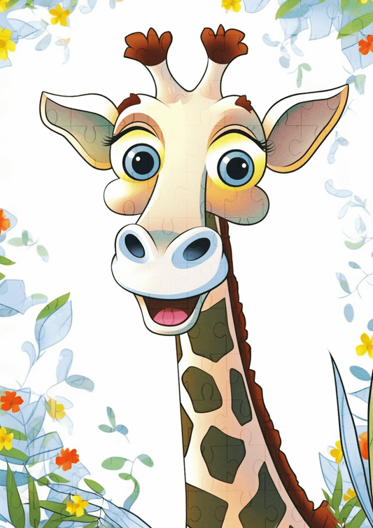 Gino The Giraffe - 120-piece wooden jigsaw puzzle