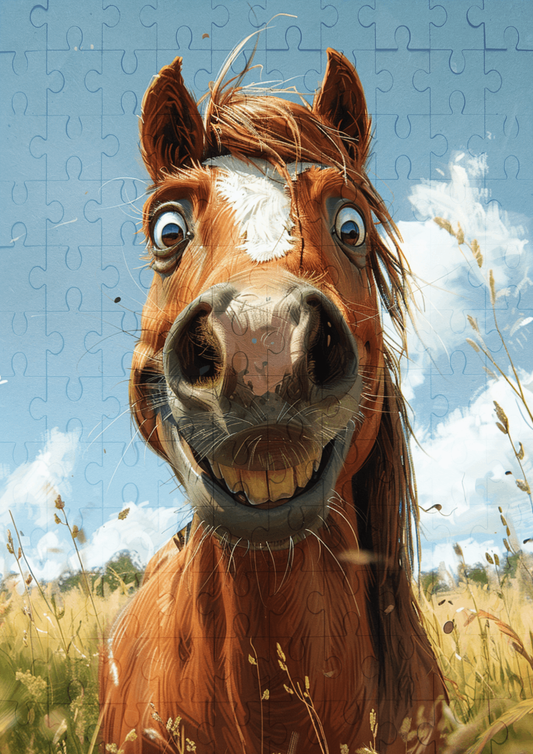 Henry The Horse - 120-piece wooden jigsaw puzzle