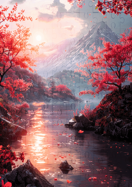 Japan Untouched - 120-piece wooden jigsaw puzzle