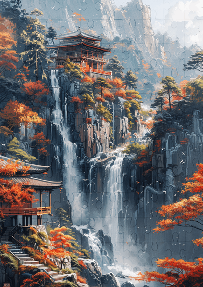 Japanese Landscape - 120-piece wooden jigsaw puzzle