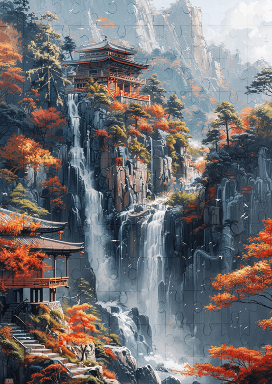 Japanese Landscape - 120-piece wooden jigsaw puzzle