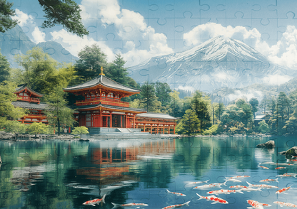 Japanese Temple - 120-piece wooden jigsaw puzzle