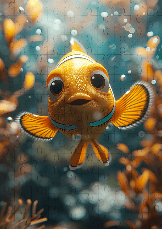 Joey The Goldfish - 120-piece wooden jigsaw puzzle