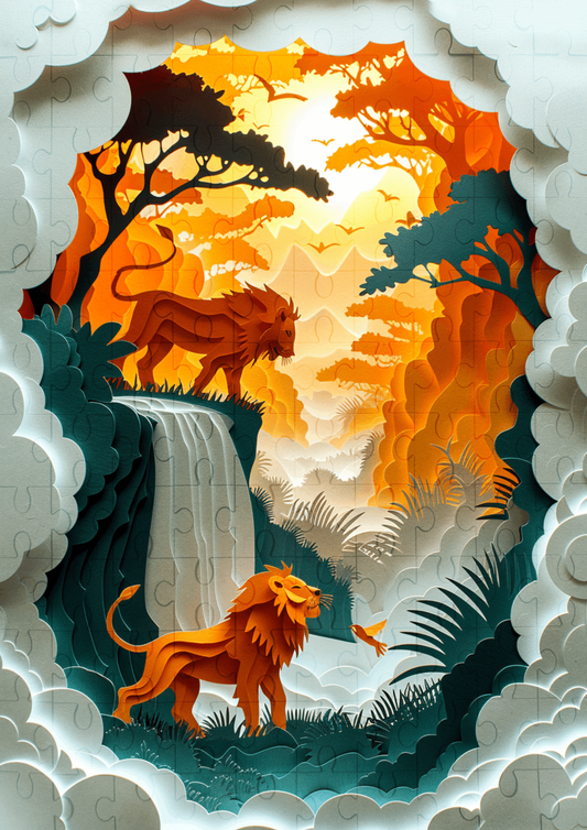 Jungle Dreamlands - 120-piece wooden jigsaw puzzle