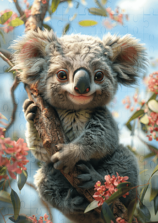 Kelly The Koala - 120-piece wooden jigsaw puzzle