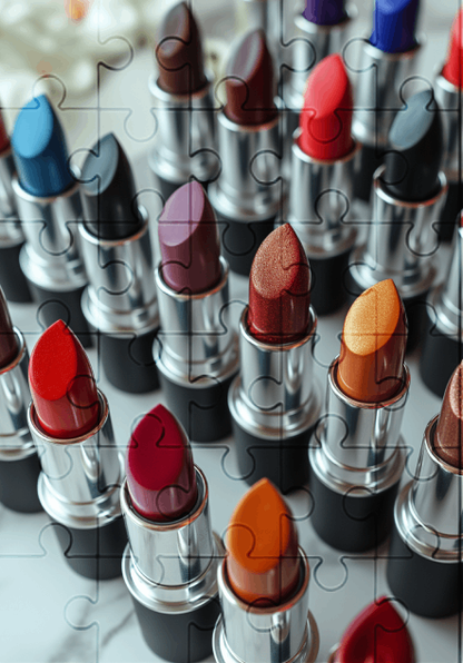 Lipstick - 30-piece wooden jigsaw puzzle with Optional Frame