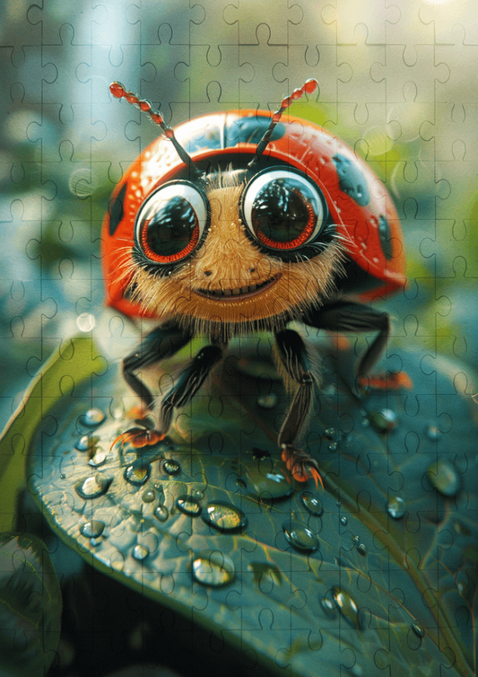 Loz The Ladybug - 120-piece wooden jigsaw puzzle