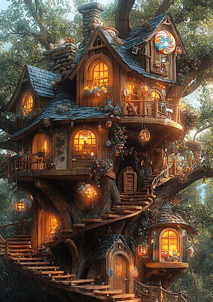 Magical Treehouse - 120-piece wooden jigsaw puzzle