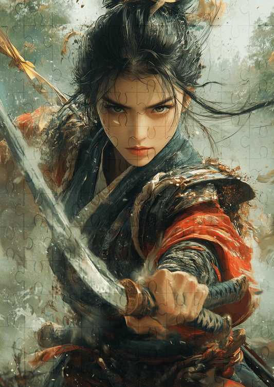 Martial Warrior - 120-piece wooden jigsaw puzzle