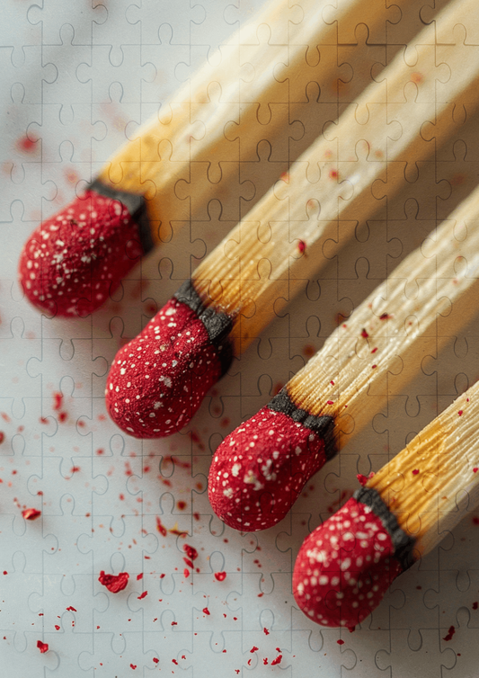 Matchsticks - 120-piece wooden jigsaw puzzle