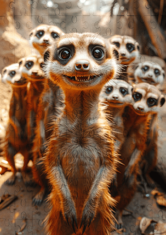Max The Meerkat - 120-piece wooden jigsaw puzzle