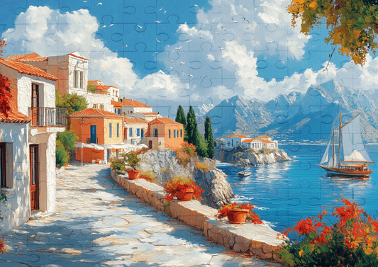 Mediterranean Paths - 120-piece wooden jigsaw puzzle