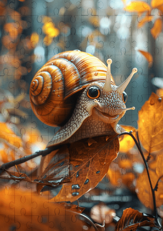 Nitro The Snail - 120-piece wooden jigsaw puzzle
